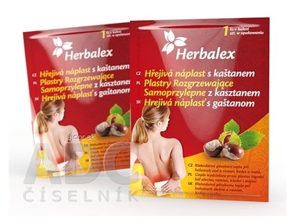 Herbalex Hrejivá náplasť s gaštanom 1x1 ks
