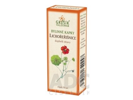 GREŠÍK BYLINNÉ KVAPKY KAPUCÍNKA 1x50 ml