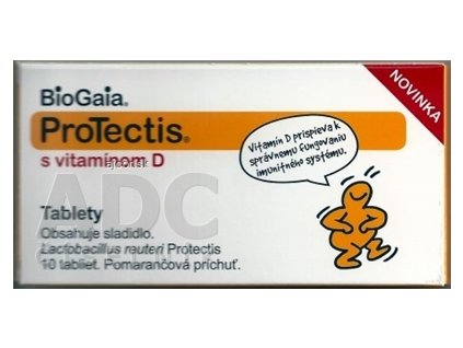 BioGaia ProTectis s vitamínom D tbl (pomarančová príchuť) 1x10 ks