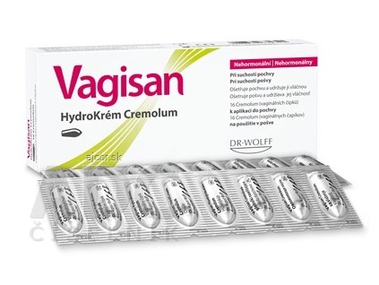 Vagisan HydroKrém Cremolum vaginálne čapíky 1x16 ks