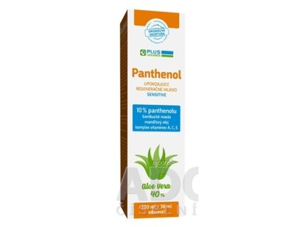 PLUS LEKÁREŇ Panthenol 10% TELOVÉ MLIEKO sensitive, upokojujúce 1x230 ml