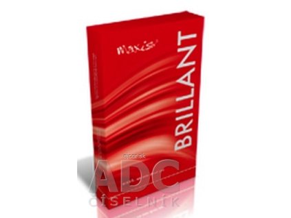 MAXIS BRILLANT STEHENNÉ PANČUCHY NEKĹZAVÉ veľkosť 4, (II.KT), normálne, bez špice, s krajkou, bronz, 1x1 pár