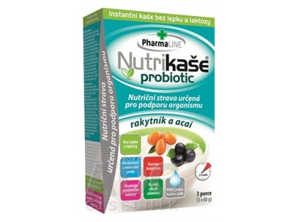 Nutrikaša probiotic - rakytník a acai 3x60 g (180 g)