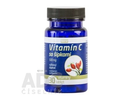 Inca Collagen Vitamín C 500 mg so šípkami tbl s postupným uvoľňovaním 1x30 ks