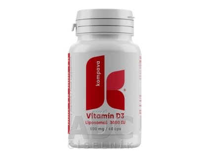 kompava Vitamín D3 cps lipozomálny 3000IU 1x60 ks