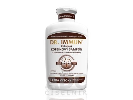 DR. IMMUN Kofeínový šampón 25 bylinný, 1x250 ml
