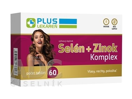 PLUS LEKÁREŇ Selén + Zinok Komplex tbl 1x60 ks