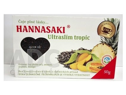 HANNASAKI Ultraslim tropic červený čaj s ovocím, 1x50 g