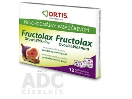 Fructolax Ovocie a vláknina KOCKY 1x12 ks