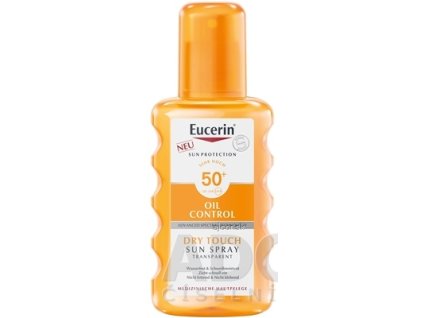 Eucerin SUN OIL CONTROL DRY TOUCH SPF 50+ sprej-rozprašovač, transparentný na opaľovanie (inov.22) 1x200 ml