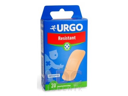 URGO Resistant odolná náplasť, 3 veľkosti, 1x20 ks