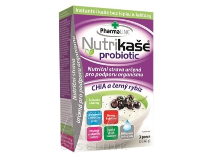 Nutrikaša probiotic - CHIA a čierna ríbezla 3x60 g (180 g)