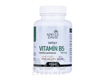Adelle Davis VITAMÍN B5, kys. pantoténová 100 mg cps 1x60 ks
