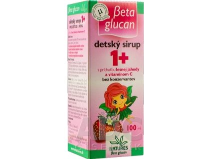 NATURES BETA GLUCAN DETSKÝ SIRUP 1+ s príchuťou lesnej jahody 1x100 ml