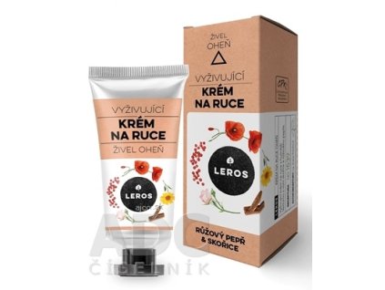 LEROS VYŽIVUJÚCI KRÉM NA RUKY ŽIVEL OHEŇ s ružovým korením a škoricou 1x30 ml