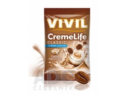 VIVIL BONBONS CREME LIFE CLASSIC drops s kávovo-smotanovou príchuťou, bez cukru 1x110 g