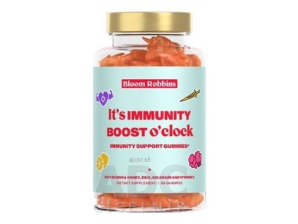 Bloom Robbins IMMUNITY - BOOST o'clock žuvacie pastilky - gumíky, jednorožci 1x60 ks