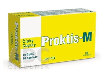PROKTIS-M rektálne čapíky na hojenie rán s obsahom kyseliny hyalurónovej 1x10 ks