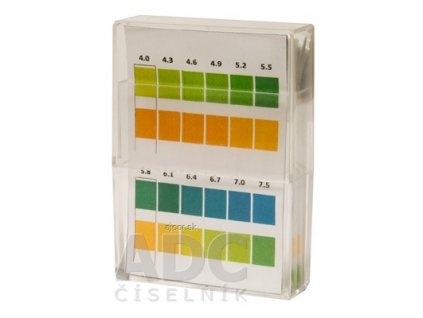kompava INDIKAČNÝ PAPIERIK prúžky, testovanie pH (4,0-7,5) moču, 1x100 ks