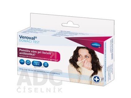 Veroval "Pomôžu vám pri liečení antibiotiká?" domáci CRP test 1x1 ks