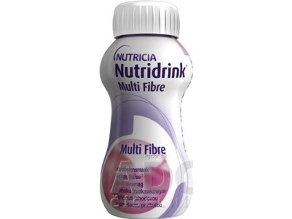 NUTRIDRINK MULTIFIBRE jahodová príchuť 4x200 ml