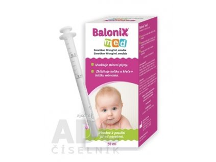Balonix med emulzia, simetikon 40 mg/ml 1x50 ml