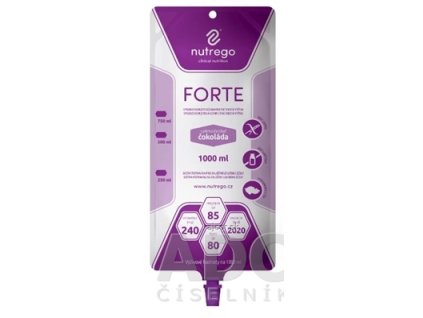 Nutrego FORTE s príchuťou neutral tekutá výživa, sondová 6x1000 ml