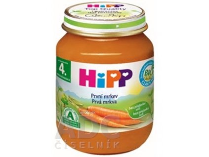 HiPP Príkrm Prvá mrkva zeleninový (od ukonč. 4. mesiaca) 1x125 g