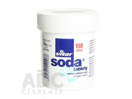 VITAR sóda tablety hydrogénuhličitan sodný, tbl 1x150 ks