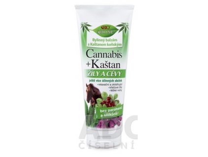 BC BIO Cannabis+Gaštan konský balzam Žily a cievy 1x200 ml