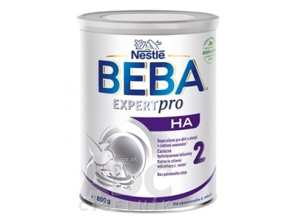 BEBA EXPERT pro HA 2 (inov.2021-10) mliečna výživa (od ukonč. 6. mesiaca) 1x800 g