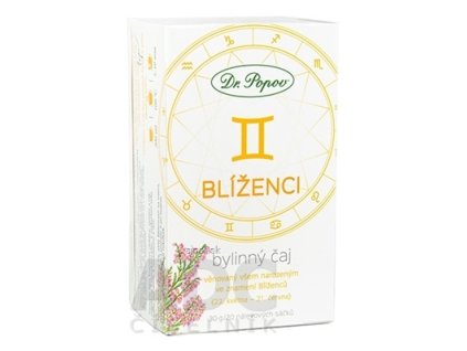 Dr. Popov Bylinný čaj BLÍŽENCI nálevové vrecúška 20x1,5 g (30 g)