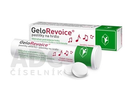 GeloRevoice pastilky na hrdlo, čerešňa mentol 1x10 ks