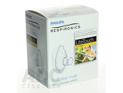 RESPIRONICS LiteTouch MASKA inhalačná - stredná pre vek 1 az 5 rokov, pre OptiChamber Diamond, 1x1 ks