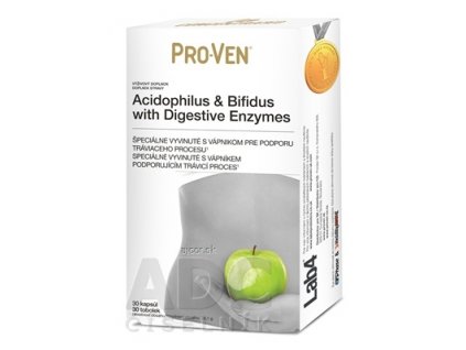 Pro-Ven Acidophilus & Bifidus cps with Digestive Enzymes 1x30 ks