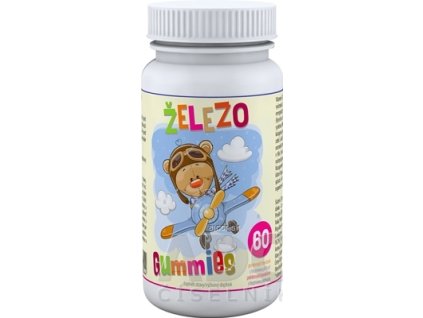 ŽELEZO Gummies - Clinical pektínové bonbóny s hroznovou príchuťou 1x60 ks