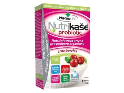 Nutrikaša probiotic - cranberries 3x60 g (180 g)