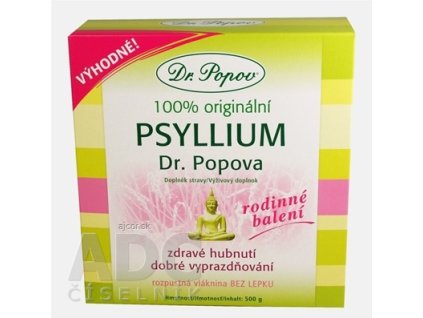 DR. POPOV PSYLLIUM rozpustná vláknina 1x500 g