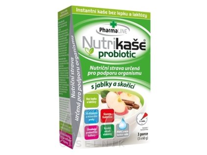 Nutrikaša probiotic - s jablkami a škoricou 3x60 g (180 g)