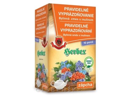 HERBEX PRAVIDELNÉ VYPRÁZDŇOVANIE bylinná zmes s inulínom, vrecká (10x6 g + 10x8 g) (140 g)