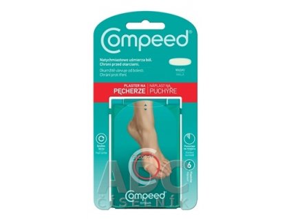 Compeed NÁPLASŤ na pľuzgiere na nohách malá, 1x6 ks