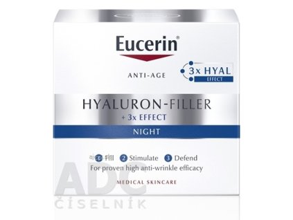 Eucerin HYALURON-FILLER Nočný krém Anti-Age pre redukciu vrások 1x50 ml
