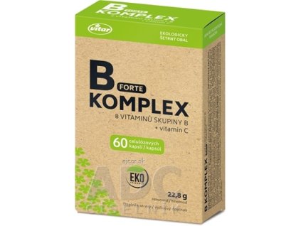VITAR B-KOMPLEX FORTE + vitamín C cps 1x60 ks
