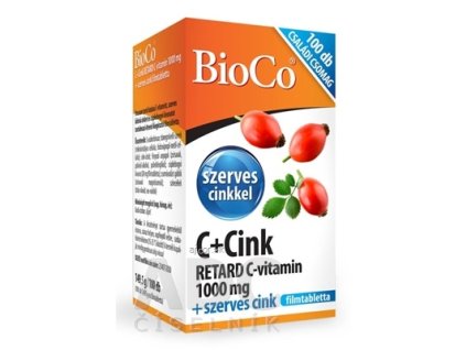 BioCo C+Zinok tbl vitamín C RETARD 1000 mg + organický zinok 1x100 ks