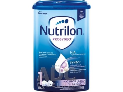 Nutrilon 1 PROSYNEO H.A. - Hydrolyzed Advance počiatočná dojčenská výživa (0-6 mesiacov) 1x800 g