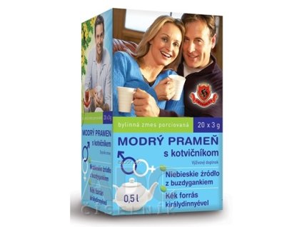 HERBEX MODRÝ PRAMEŇ s kotvičníkom bylinná zmes 20x3 g (60 g)