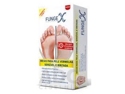 FungeX Ponožky jednorazové na začervenanú, citlivú a podráždenú pokožku, 1x1 pár