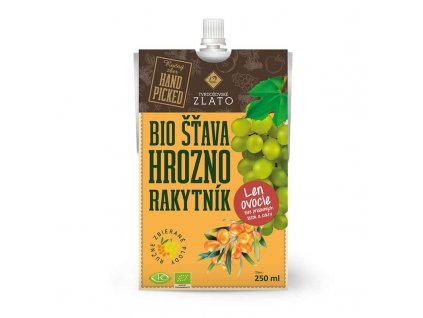 100% BIO hroznová šťava s BIO rakytníkom, 250 ml