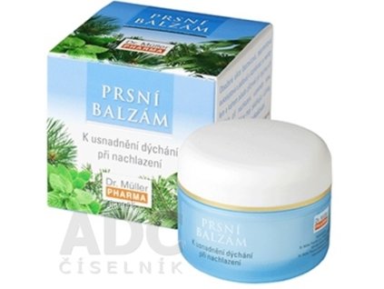 Dr. Müller PRSNÝ BALZAM na uľahčenie dýchania pri nachladnutí 1x50 ml
