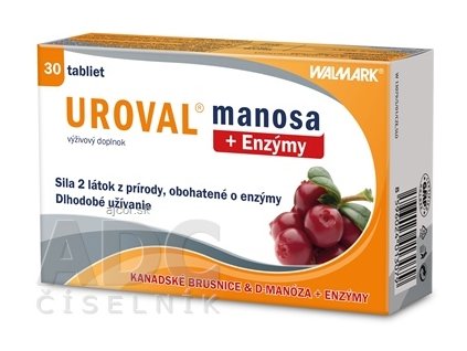 WALMARK UROVAL manosa + Enzýmy tbl 1x30 ks